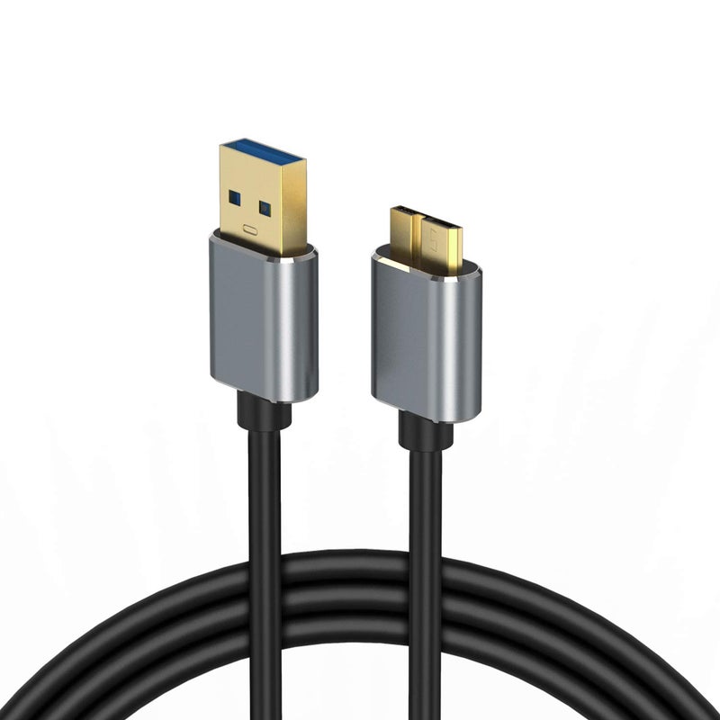 CBUS كابل قرص صلب خارجي بطول 6 أقدام من CBUS - كابل قرص محمول متوافق مع WD و LaCie و SanDisk و My Passport و Seagate Fast و Transcend StoreJet - Image 1